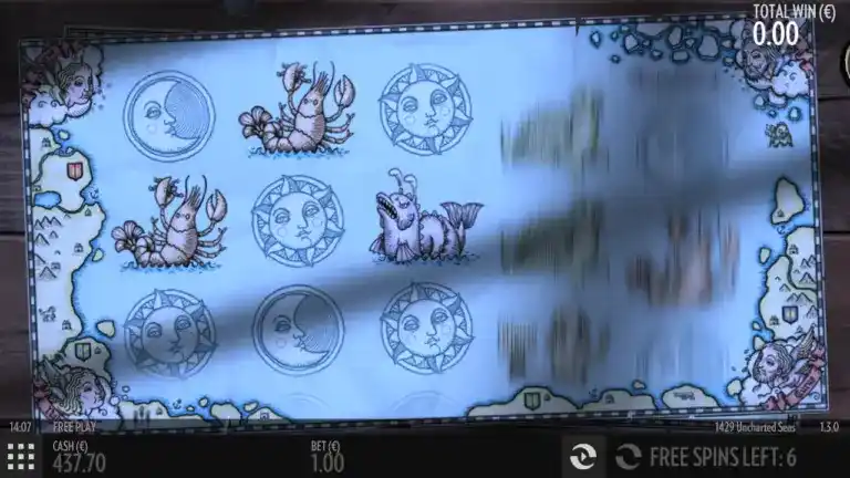 1429 Uncharted Seas online slot with pirate theme and ocean visuals