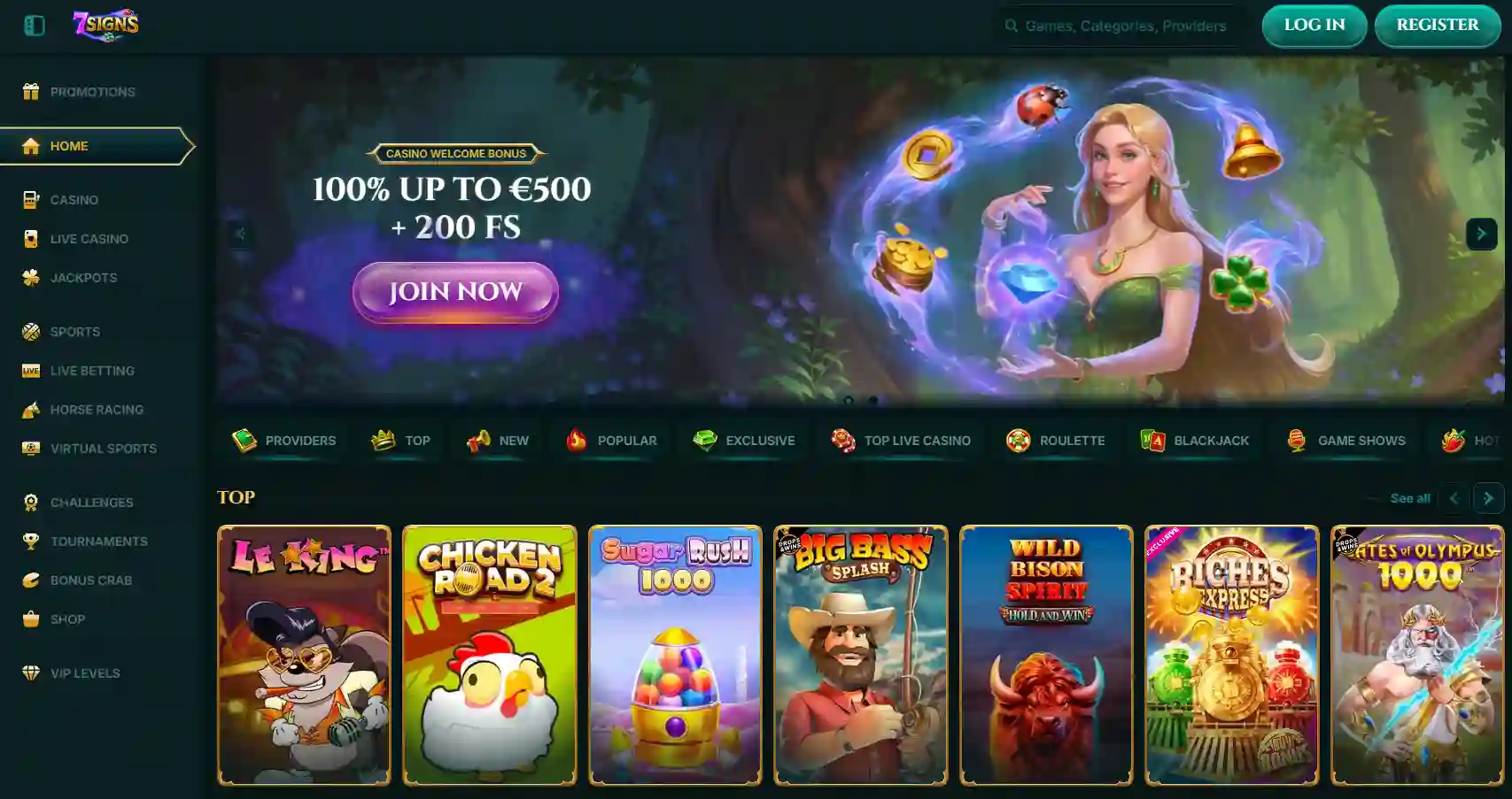 7Signs Casino logo with modern design and gaming brand identity