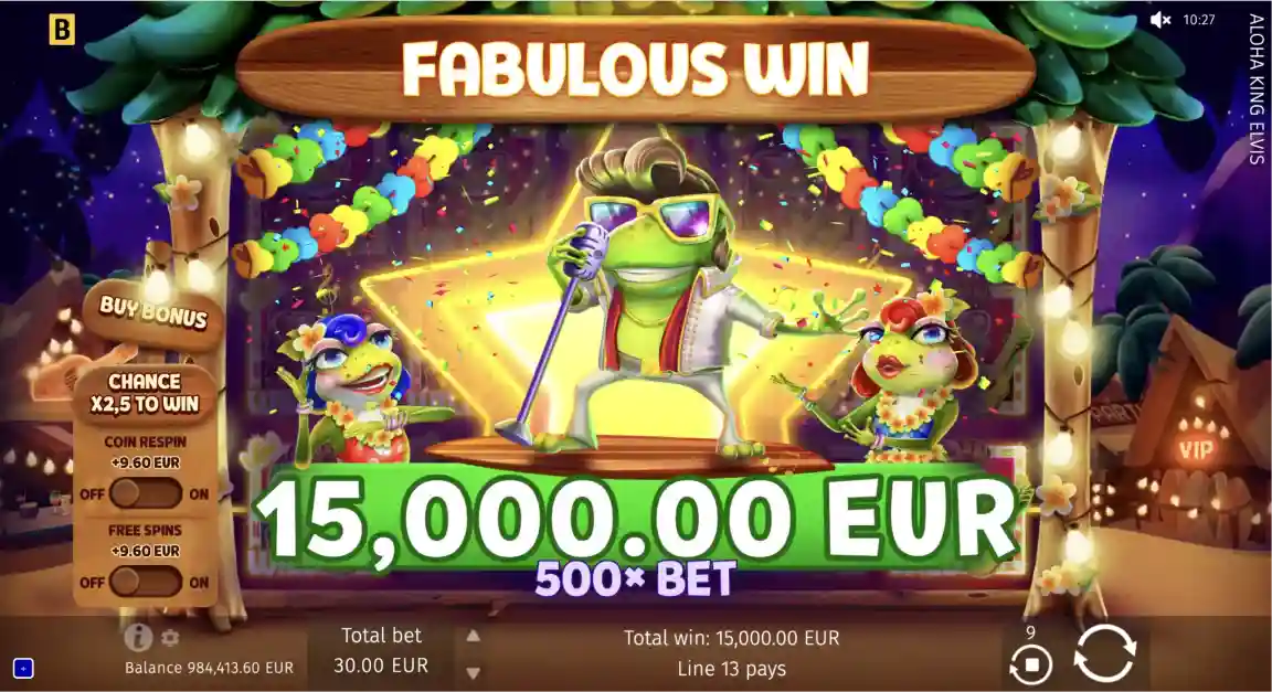 Aloha King Elvis pokies for Aussie players with Elvis symbols and reels