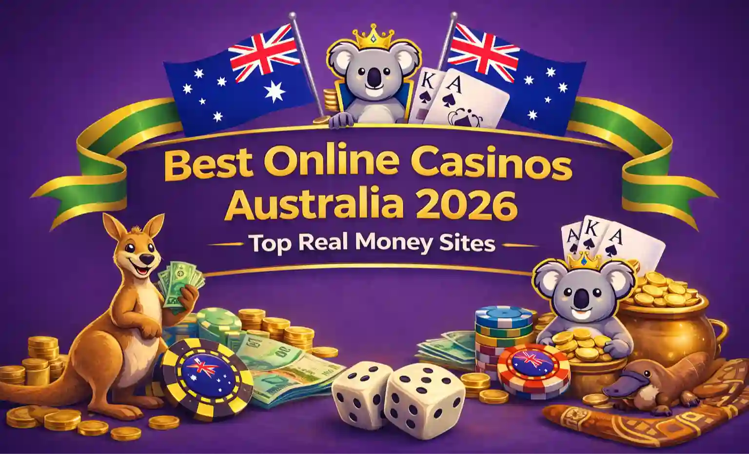 best online casinos Australia with pokies bonuses and real money gaming for Aussie players