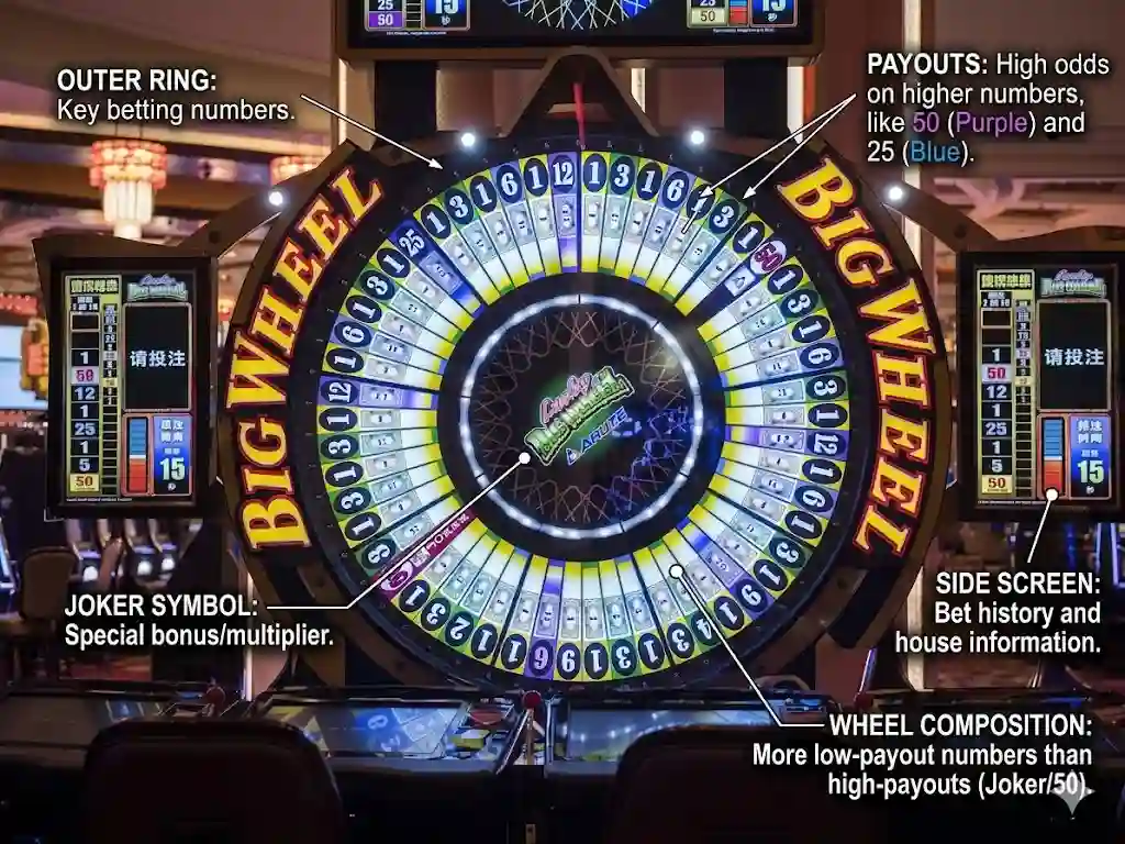 Big Six Wheel casino Australia with live dealer and real money gameplay