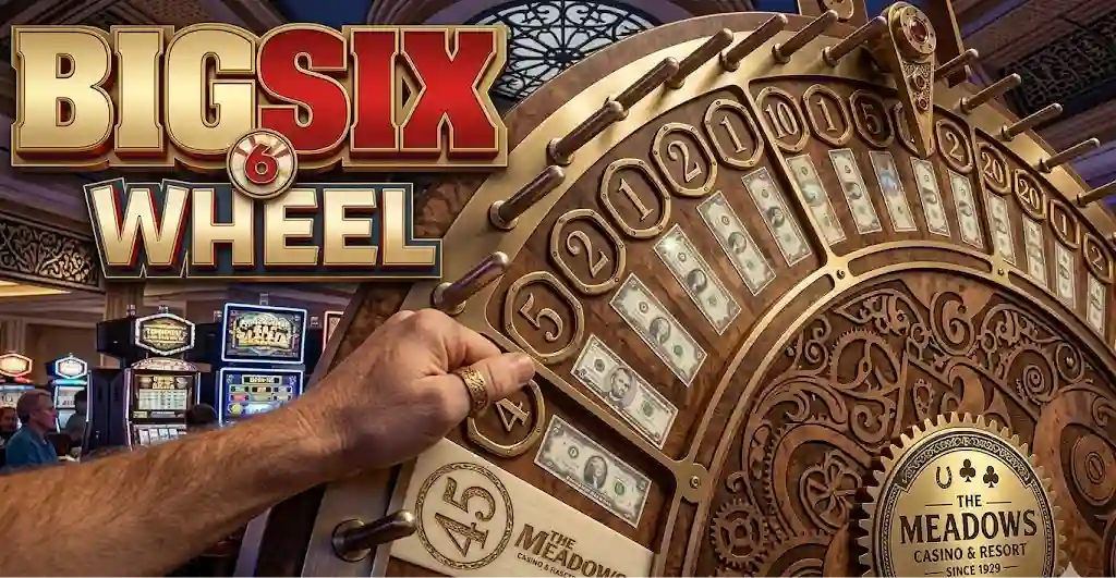 Big Six Wheel online game with spinning wheel and multiple betting options