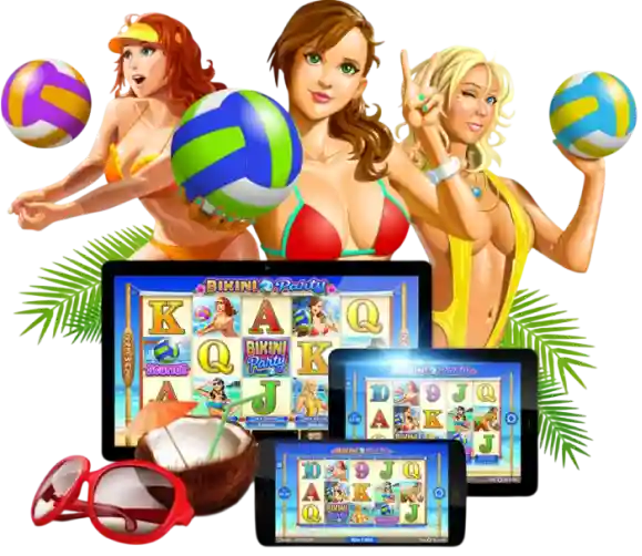 Bikini Party pokies for Aussie players with beach symbols and fun gameplay