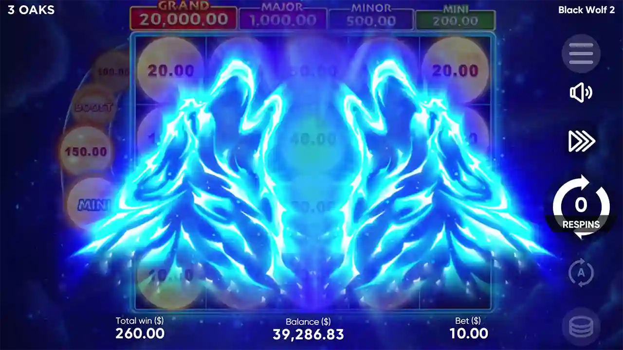 Black Wolf 2 slot gameplay with wilds multipliers and bonus features
