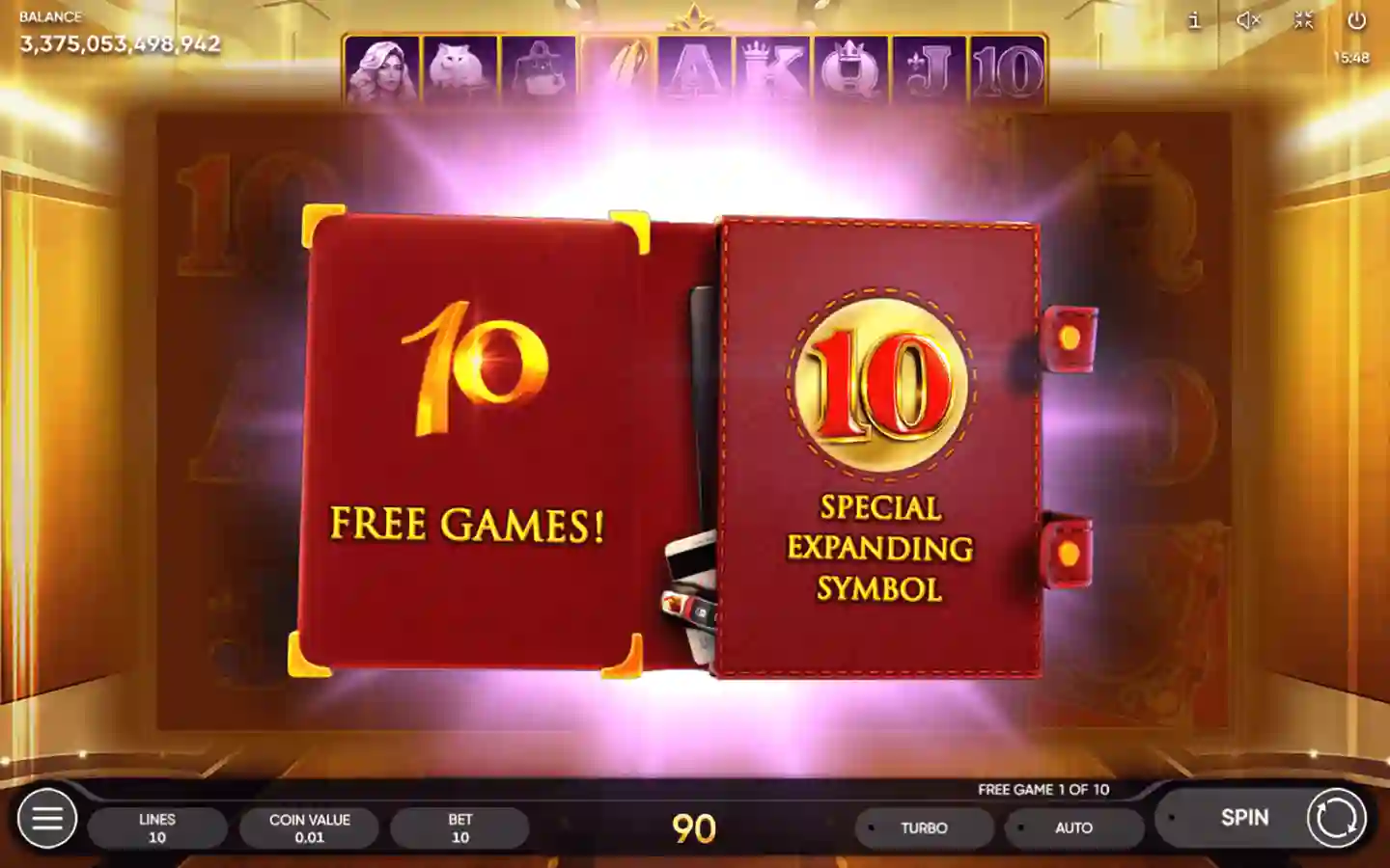Book of Lady online slot with classic book mechanic and Egyptian theme