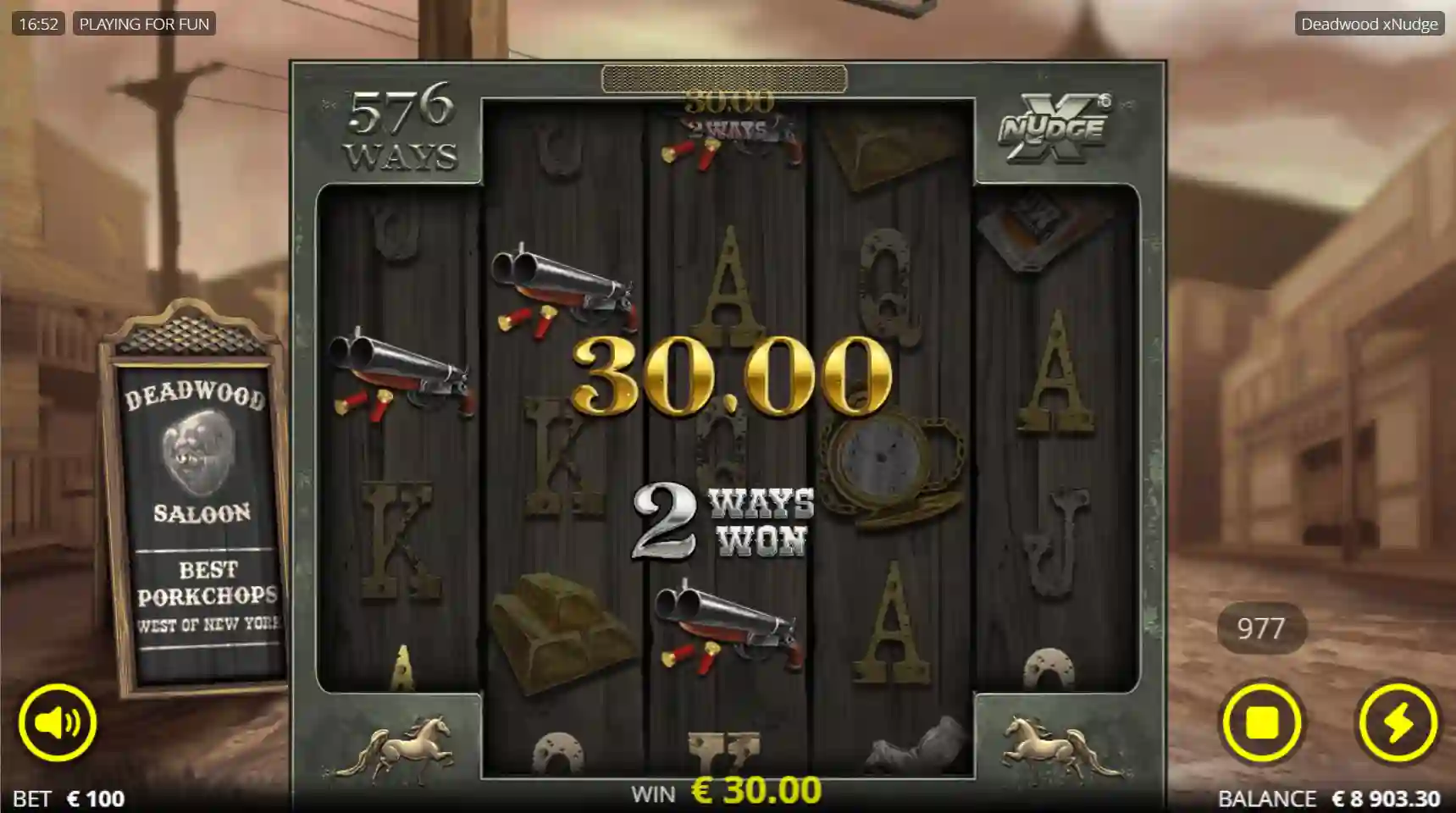 Deadwood online slot with Nolimit City style and intense gameplay.