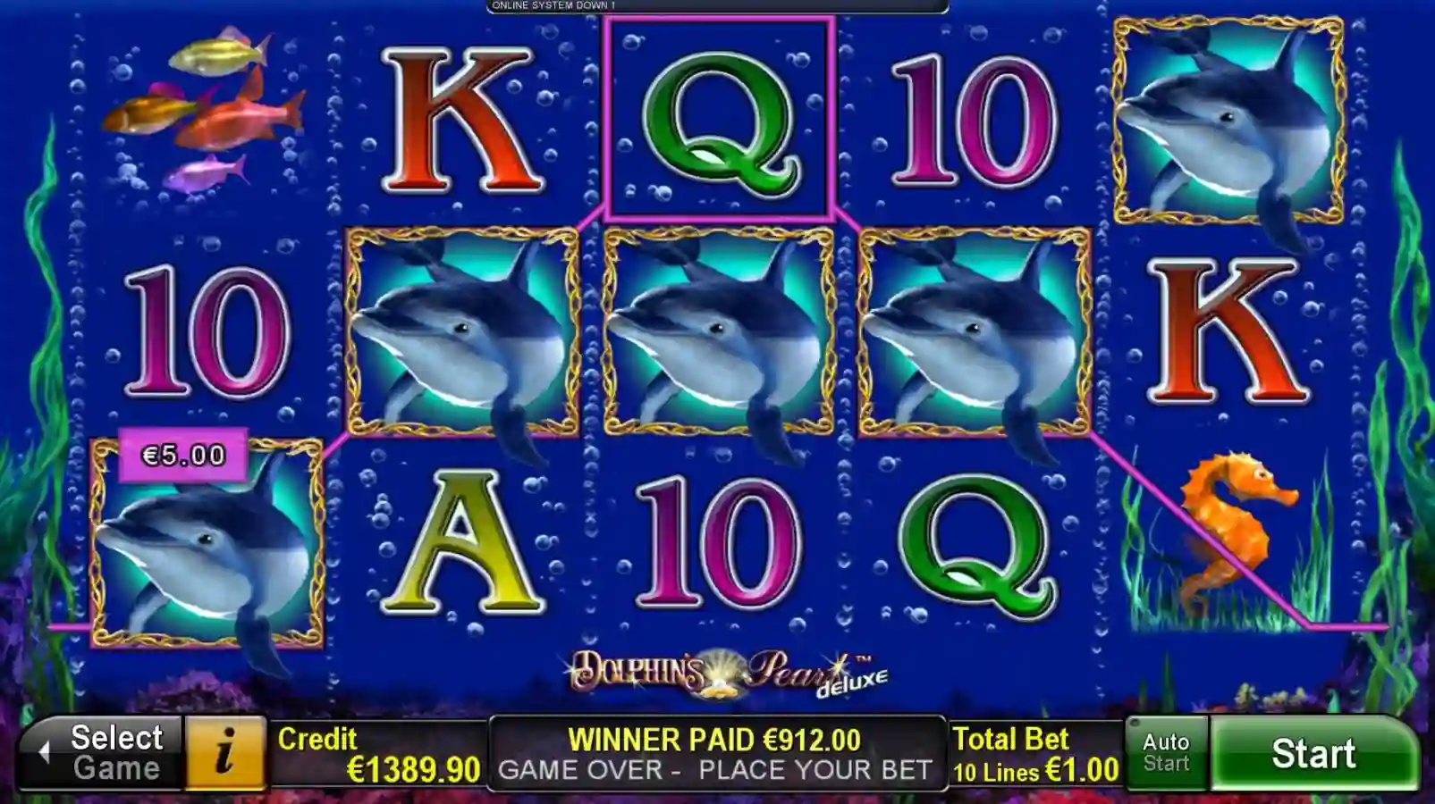 Dolphins Pearl Deluxe pokies for Aussie players with ocean symbols and reels