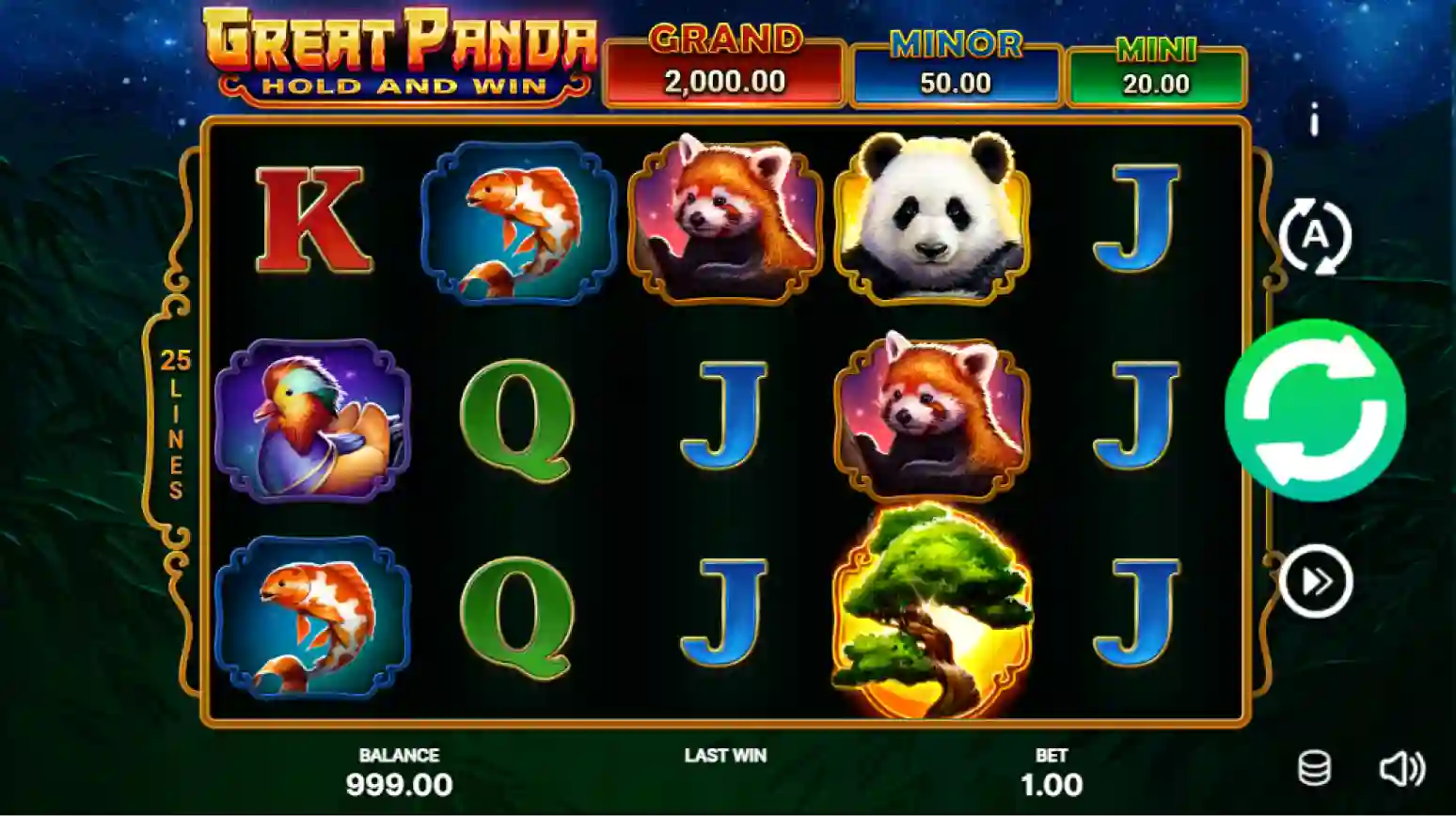 Great Panda pokies for Aussie players with panda symbols and reels