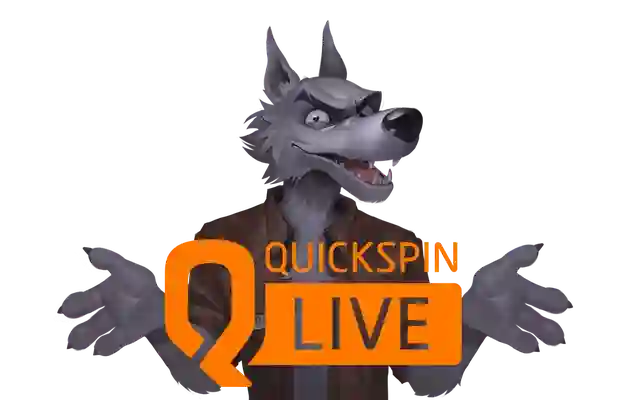 Quickspin provider logo with modern design and casino software branding