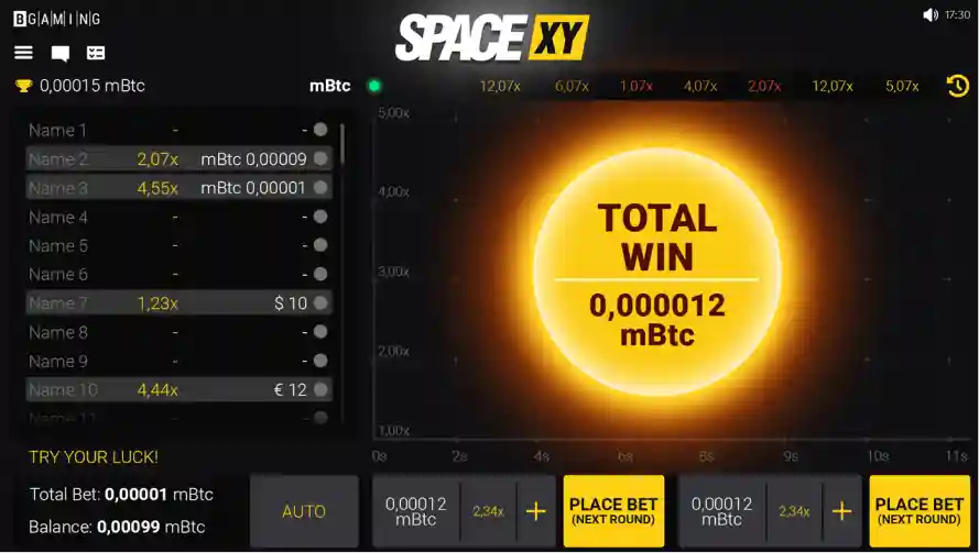 Space XY pokies for Aussie players with space symbols and reels