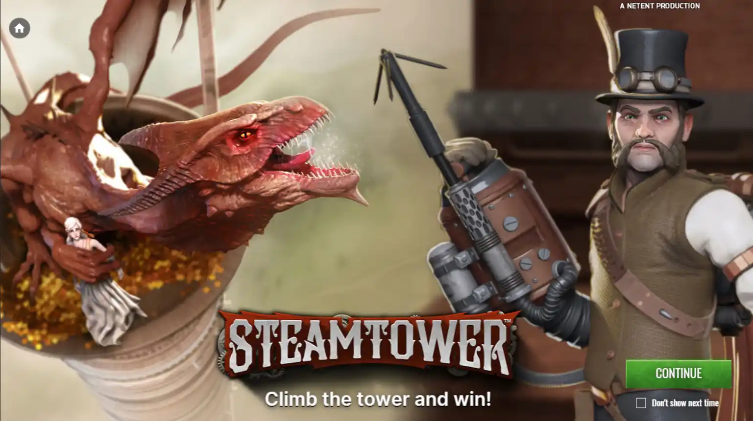 Steam Tower pokies for Aussie players with gears steam and wild symbols
