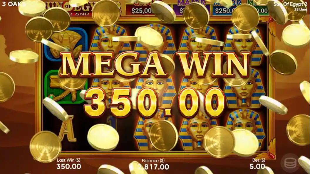 Sun of Egypt 2 pokies for Aussie players with pharaoh symbols and reels
