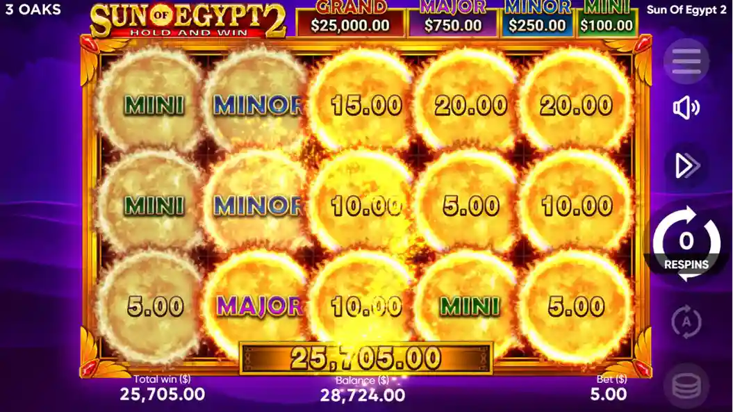 Sun of Egypt 2 real money pokies with high volatility and big win potential.