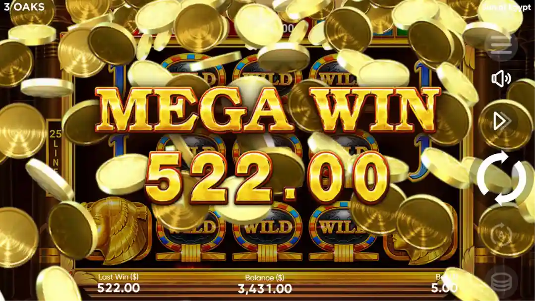 Sun of Egypt free spins style gameplay with respins and jackpots