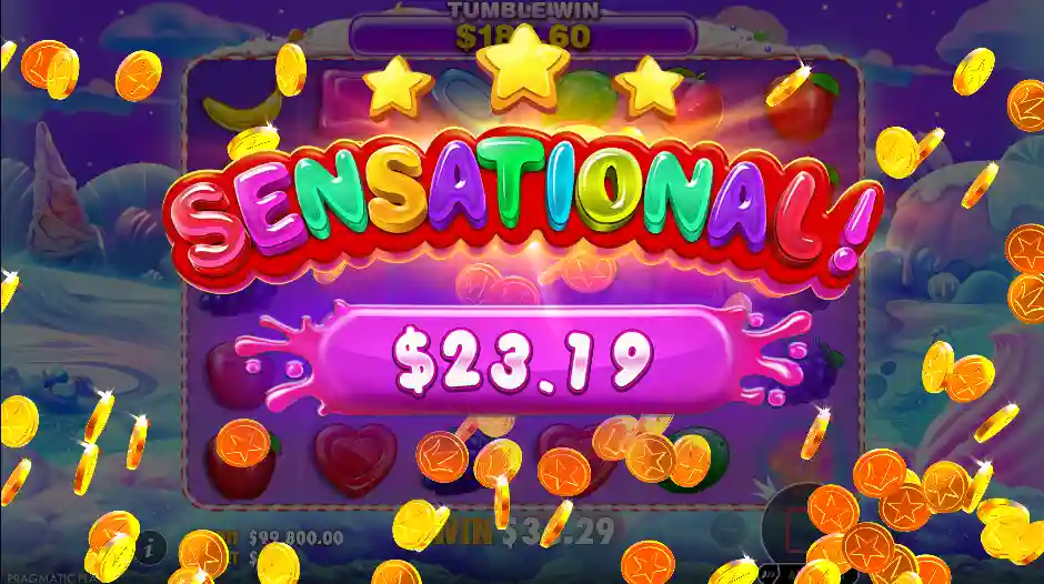 Sweet Bonanza free spins feature with increasing multipliers and cascades