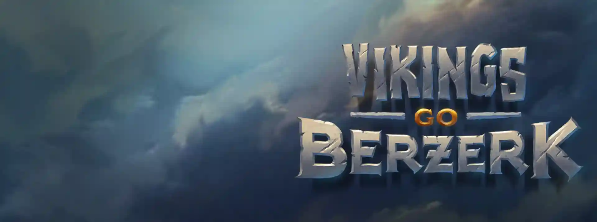 Vikings Go Berzerk slot logo with Viking warriors and Norse theme design.
