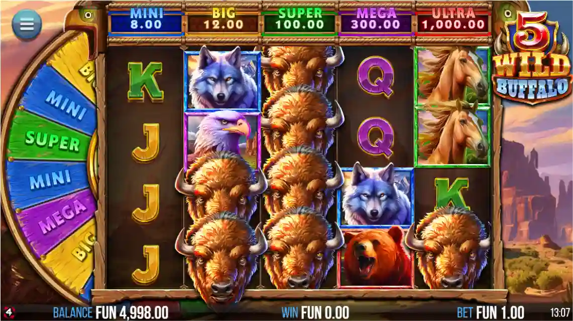 Wild Buffalo pokies for Aussie players with buffalo symbols and reels