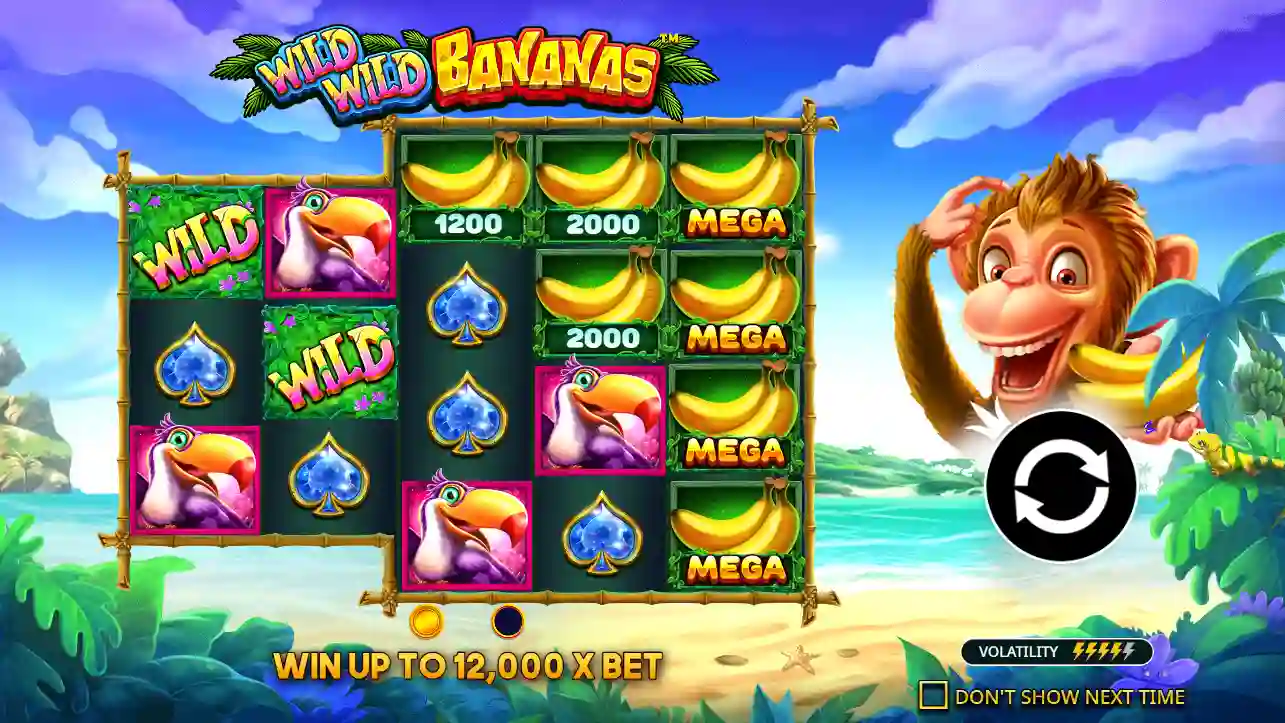 Wild Wild Bananas pokies for Aussie players with monkeys and bananas