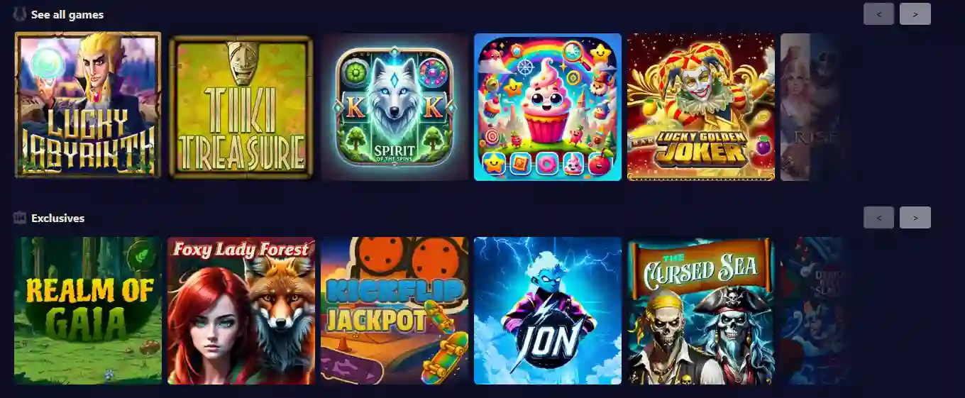 WinBig21 Casino games lobby with slots blackjack roulette and baccarat