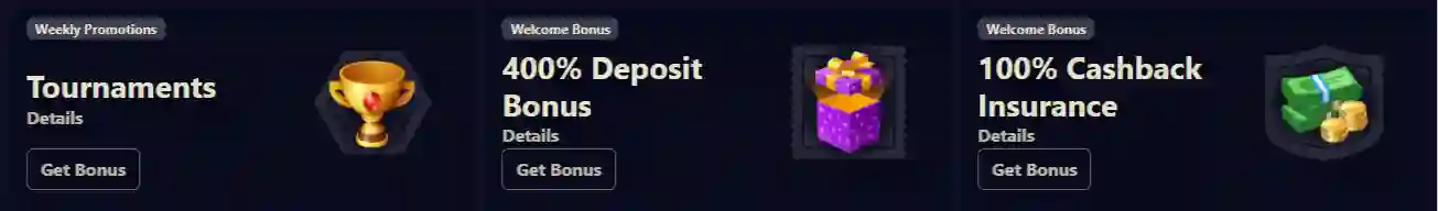 WinBig21 Casino welcome bonus with high deposit match and free spins